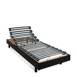 Ensemble Matelas Mousse Accueil Mémoire de forme + Sommier électrique Flex 70x200 cm
