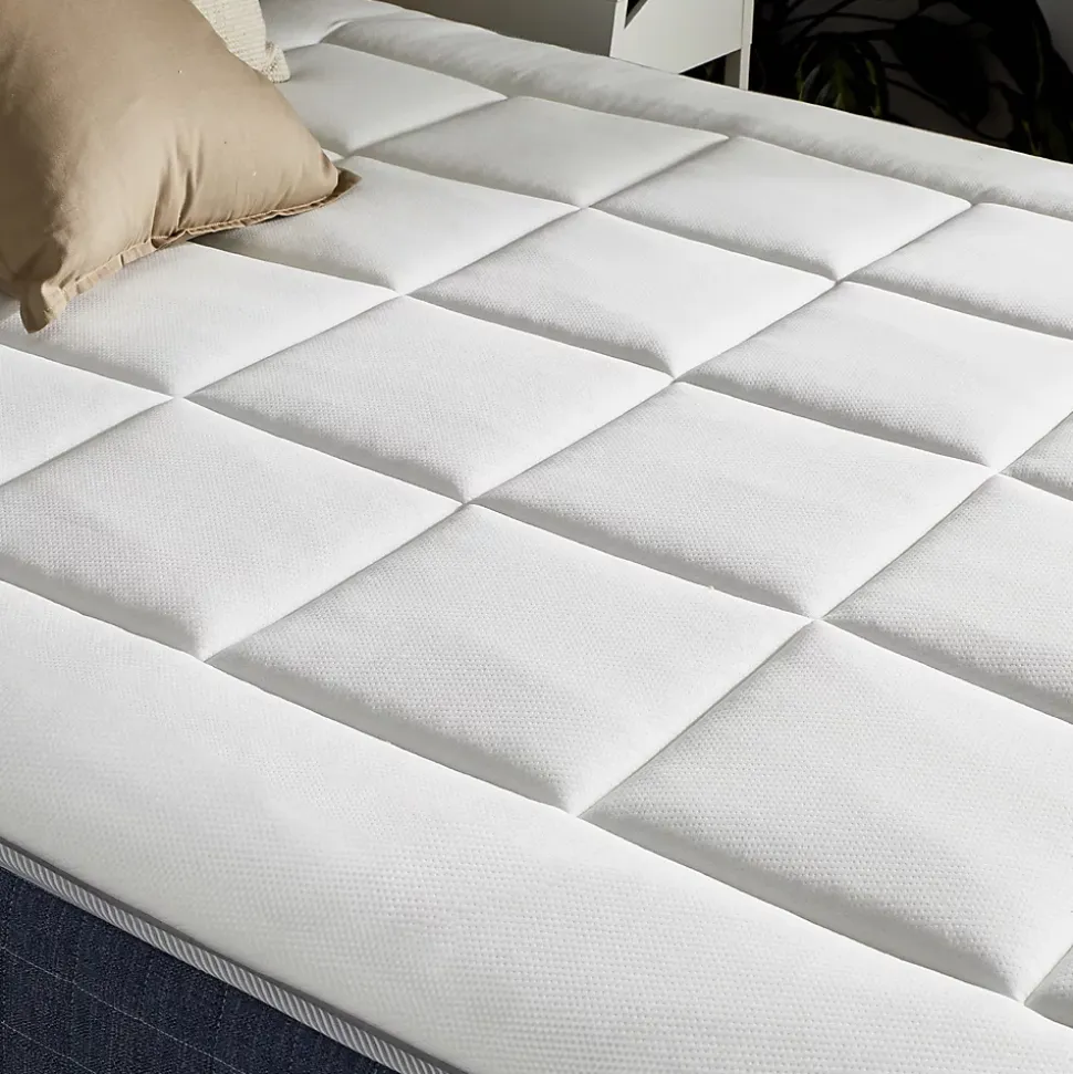 Ensemble matelas ressort 7 zones et mémoire forme sommier 140x190