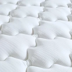 Ensemble matelas ressorts ASTRE + sommier kit gris à lattes flexibles 160x200