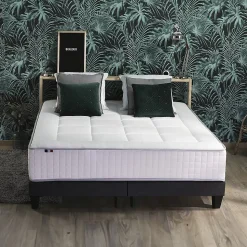 Ensemble matelas ressorts 7 zones sommier 2x80x200