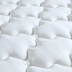 Ensemble matelas ressorts ASTRE + sommier kit beige à lattes flexibles 160x200