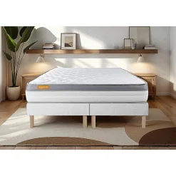 Ensemble Mémoire de forme de confort Ferme avec sommier tapissier