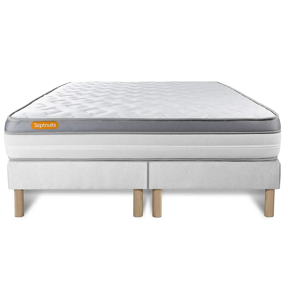 Ensemble Mémoire de forme de confort Ferme avec sommier tapissier