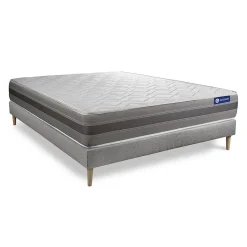 Ensemble Mémoire de forme de confort Mi-ferme avec sommier kit