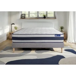 Ensemble Mémoire de forme de confort Ferme avec sommier kit