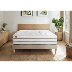 Ensemble Mémoire de forme de confort Equilibré avec sommier kit