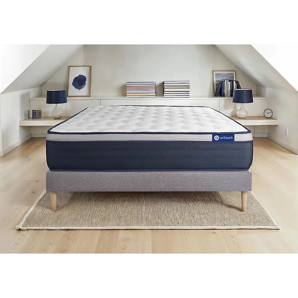 Ensemble Mémoire de forme de confort Ferme avec sommier kit