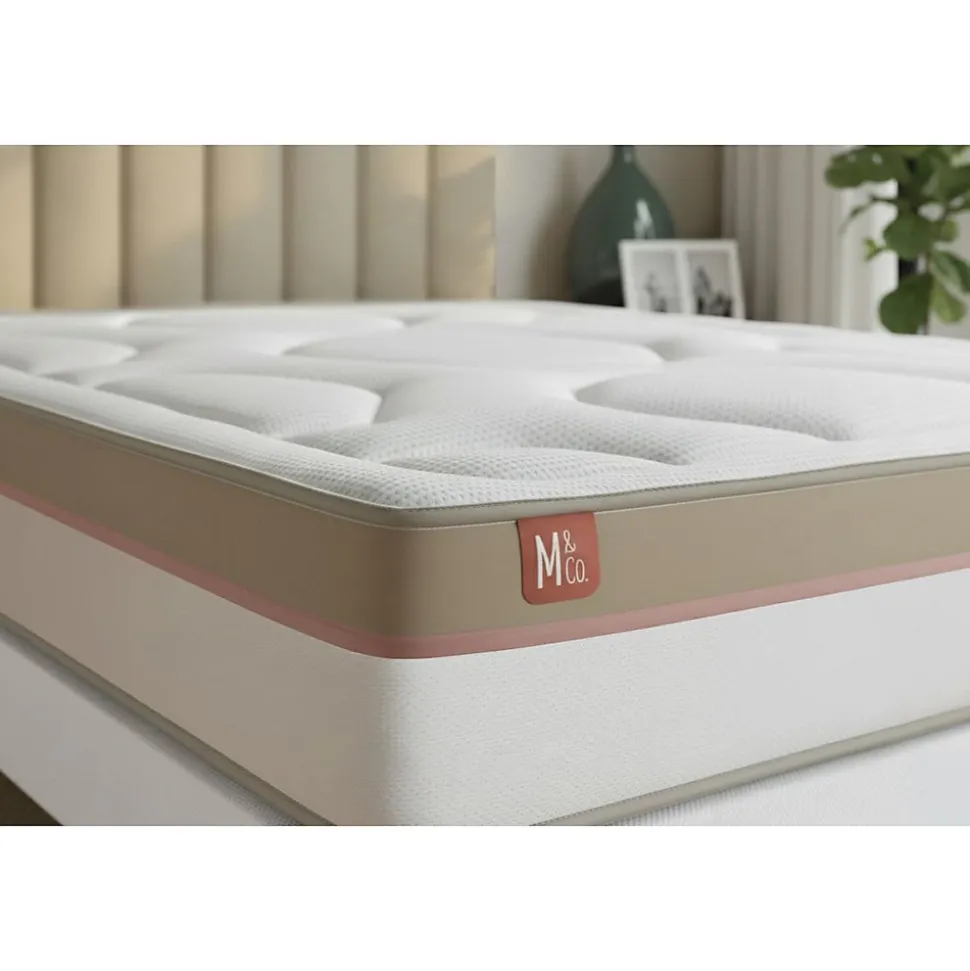 Ensemble Mémoire de forme de confort Ferme avec sommier tapissier