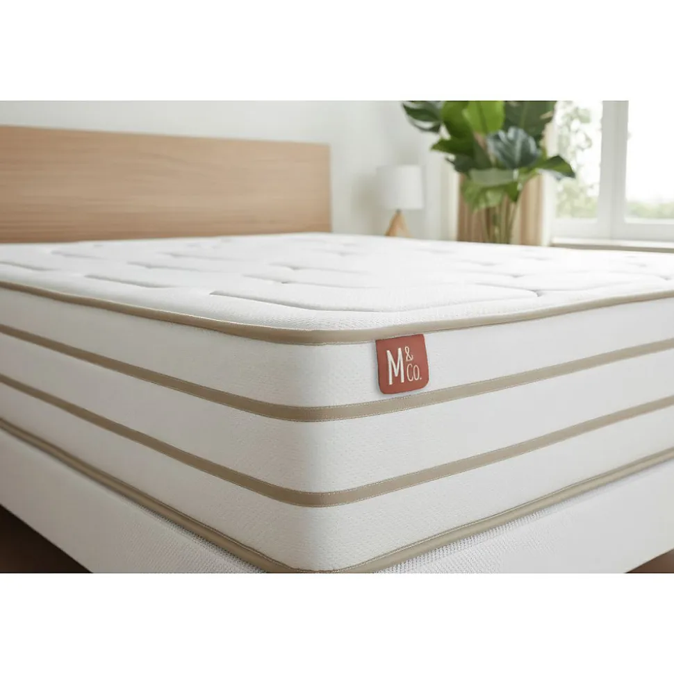 Ensemble Mémoire de forme de confort Equilibré avec sommier tapissier