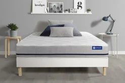 Ensemble Mémoire de forme de confort Mi-ferme avec sommier kit