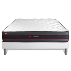 Ensemble Mémoire de forme de confort Ferme avec sommier kit