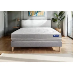 Ensemble Mémoire de forme de confort Equilibré avec sommier kit