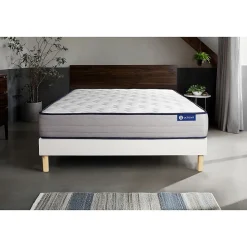 Ensemble Mémoire de forme de confort Ferme avec sommier kit