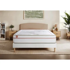 Ensemble Mémoire de forme de confort Equilibré avec sommier tapissier