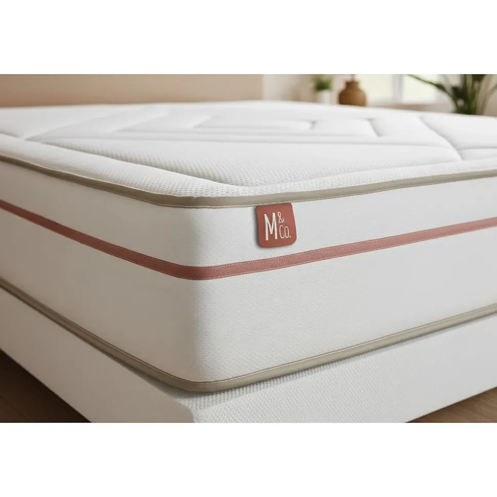 Ensemble Mémoire de forme de confort Equilibré avec sommier tapissier