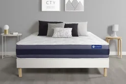 Ensemble Mémoire de forme de confort Equilibré avec sommier kit