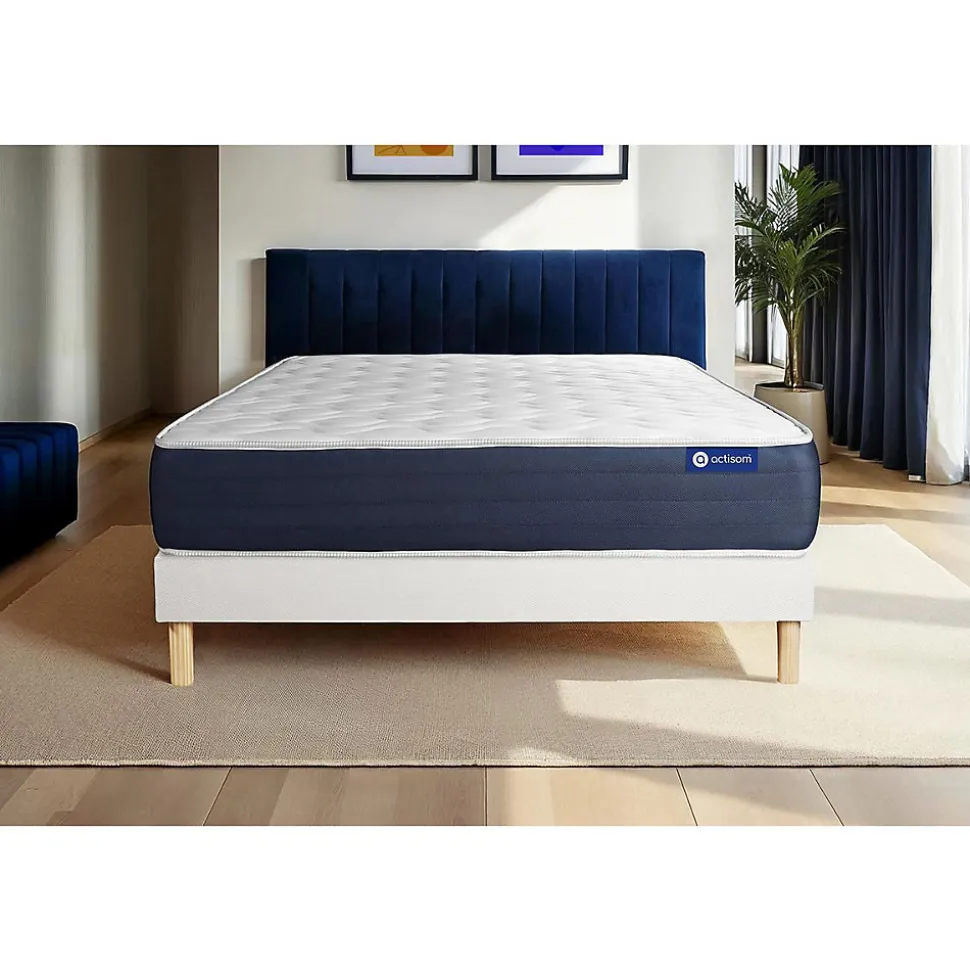 Ensemble Mémoire de forme de confort Equilibré avec sommier kit
