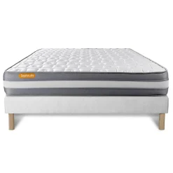 Ensemble Mémoire de forme de confort Ferme avec sommier tapissier