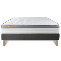 Ensemble Mémoire de forme de confort Ferme avec sommier tapissier