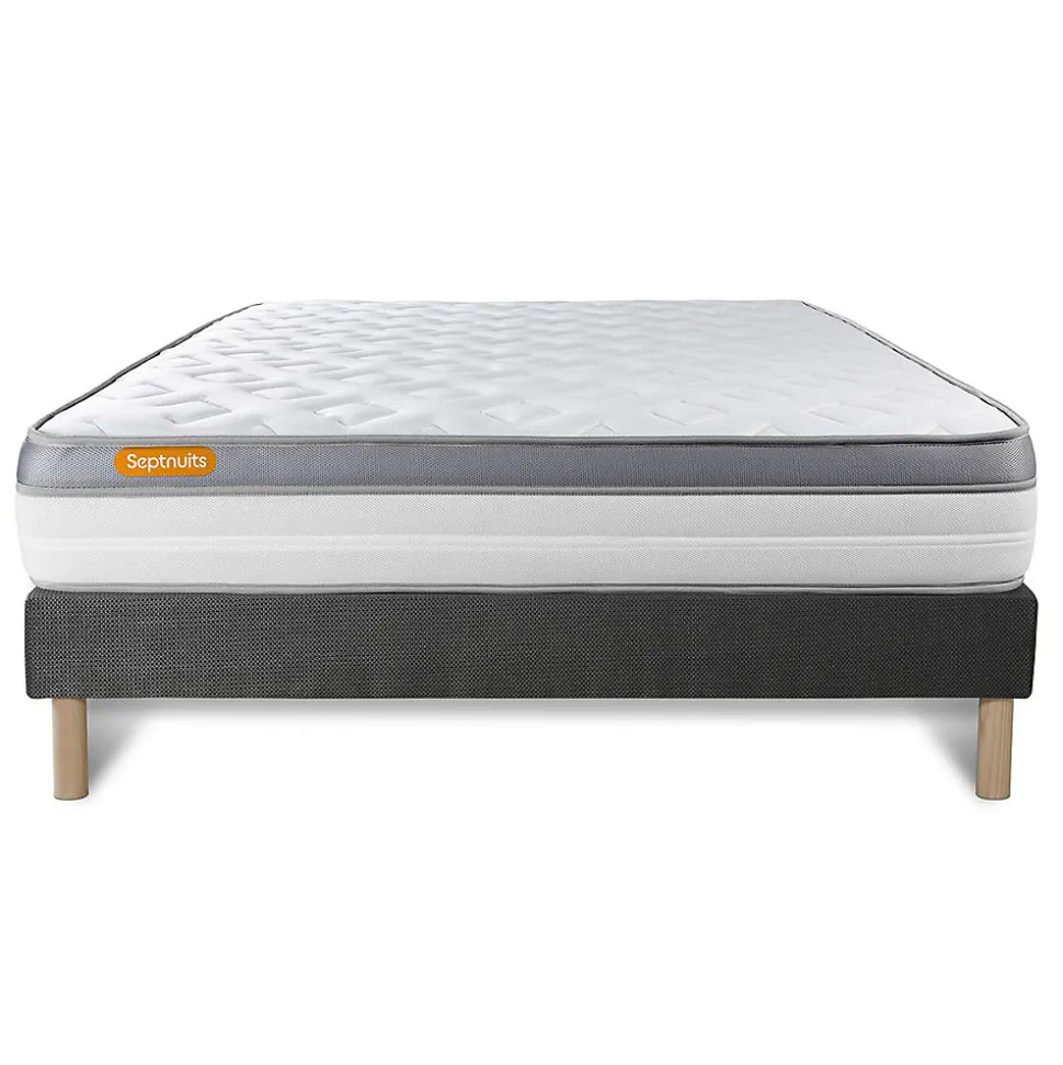 Ensemble Mémoire de forme de confort Ferme avec sommier tapissier