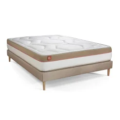 Ensemble Mémoire de forme de confort Ferme avec sommier kit