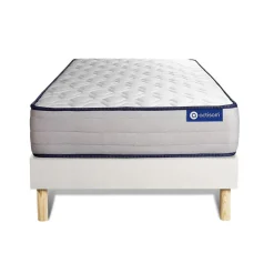 Ensemble Mémoire de forme de confort Ferme avec sommier kit