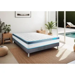 Ensemble Mémoire de forme de confort Ferme avec sommier tapissier