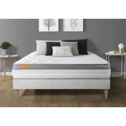 Ensemble Mémoire de forme de confort Ferme avec sommier kit