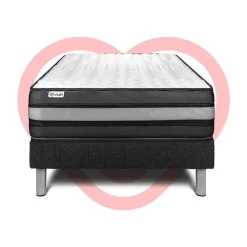 Ensemble Mousse polyuréthane à mémoire de forme de confort Ferme avec sommier kit