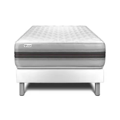 Ensemble Mousse polyuréthane à mémoire de forme de confort Equilibré avec sommier kit
