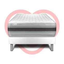 Ensemble Mousse polyuréthane à mémoire de forme de confort Equilibré avec sommier kit