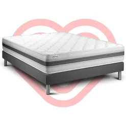 Ensemble Mousse polyuréthane à mémoire de forme de confort Equilibré avec sommier kit