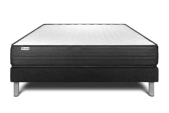 Ensemble Mousse polyuréthane à mémoire de forme de confort Ferme avec sommier tapissier