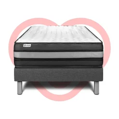 Ensemble Mousse polyuréthane à mémoire de forme de confort Ferme avec sommier tapissier