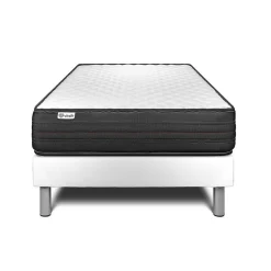 Ensemble Mousse polyuréthane à mémoire de forme de confort Ferme avec sommier tapissier