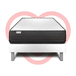 Ensemble Mousse polyuréthane à mémoire de forme de confort Ferme avec sommier tapissier