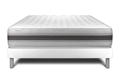 Ensemble Mousse polyuréthane à mémoire de forme de confort Equilibré avec sommier kit