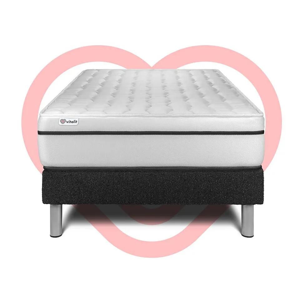 Ensemble Mousse polyuréthane à mémoire de forme de confort Ferme avec sommier kit