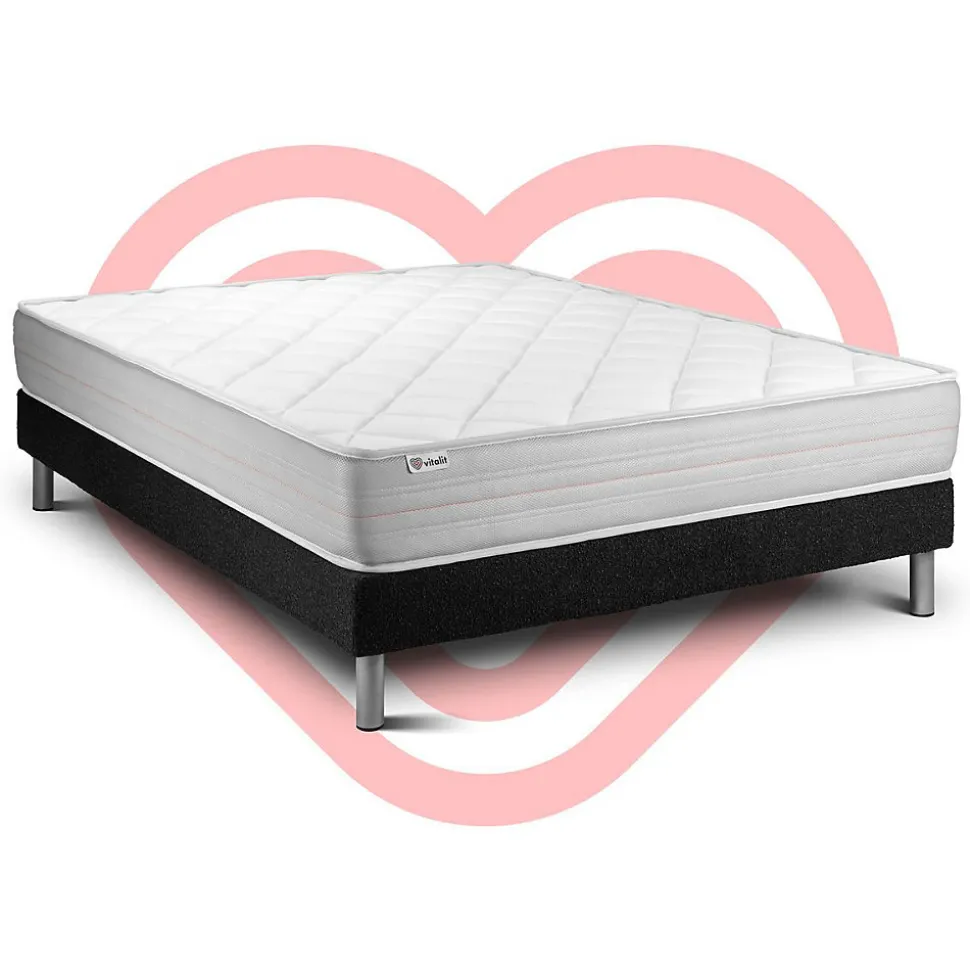 Ensemble Mousse polyuréthane à mémoire de forme de confort Ferme avec sommier kit