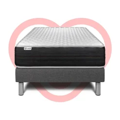 Ensemble Mousse polyuréthane à mémoire de forme de confort Ferme avec sommier tapissier