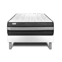 Ensemble Mousse polyuréthane à mémoire de forme de confort Ferme avec sommier tapissier
