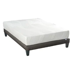 Ensemble Paris 140x190 cm Matelas Mousse + Sommier Bois