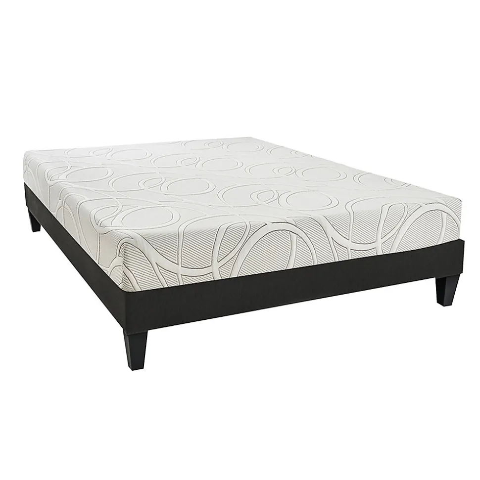 Ensemble Poséidon 140x190 cm Matelas Mousse + Sommier Bois