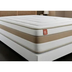 Ensemble Ressorts ensachés et mémoire de forme de confort Equilibré avec sommier kit