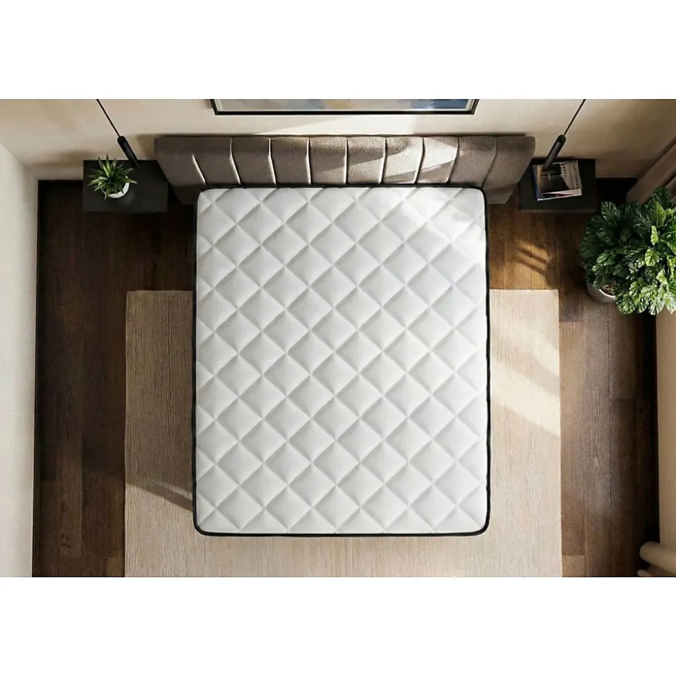 Ensemble Ressorts ensachés et mémoire de forme de confort Equilibré avec sommier kit