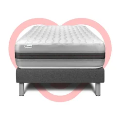 Ensemble Ressorts ensachés et mémoire de forme de confort Equilibré avec sommier tapissier
