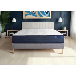 Ensemble Ressorts ensachés et mémoire de forme de confort Très ferme avec sommier kit