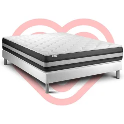 Ensemble Ressorts ensachés et mémoire de forme de confort Ferme avec sommier kit
