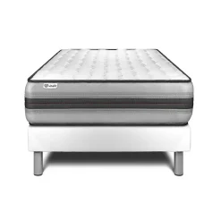 Ensemble Ressorts ensachés et mémoire de forme de confort Equilibré avec sommier kit