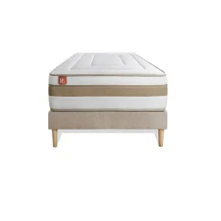 Ensemble Ressorts ensachés et mémoire de forme de confort Equilibré avec sommier tapissier